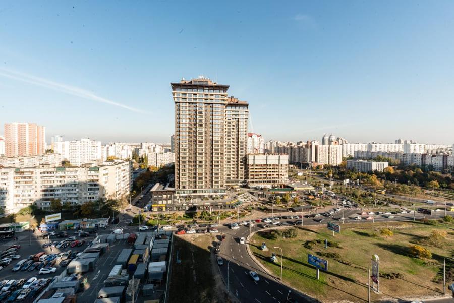 Роскошная 3К Квартира 135М2 На Набережной. Минская Киев Екстериор снимка